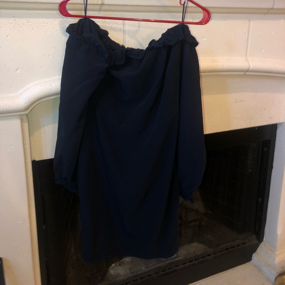 strapless blue Chelsea dress from Nordstrom Rack